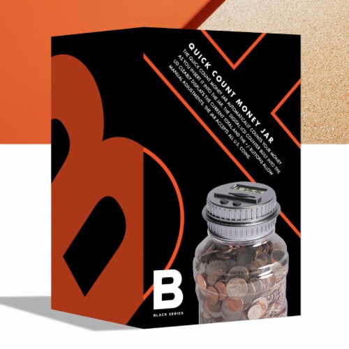 Black Series Quick Count Money Jar Perspective: back