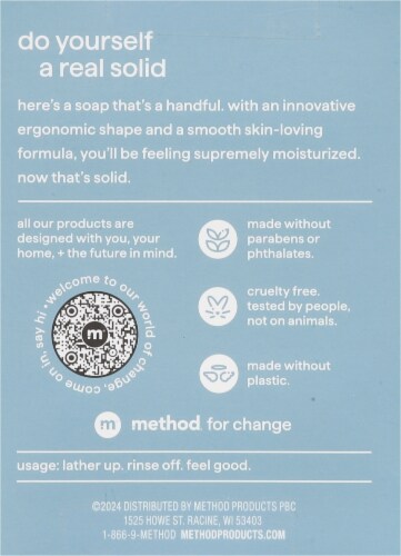 Method® Men's Body Wash Bar - Sea and Surf Perspective: back