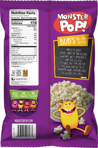 Monster Pop Big Time Butter Popcorn Perspective: back