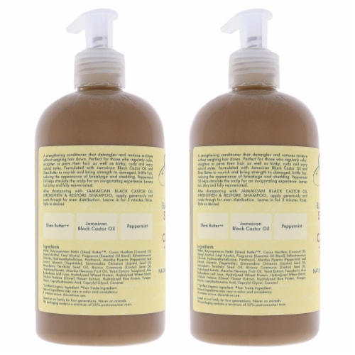Jamaican Black Castor Oil Grow and Restore Rinse Out Conditioner - Pack of 2 Perspective: back
