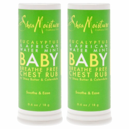 Shea Moisture K0000158 0.6 oz Eucalyptus & African Water Mint Baby Chest Rub Ointment by Shea Perspective: back