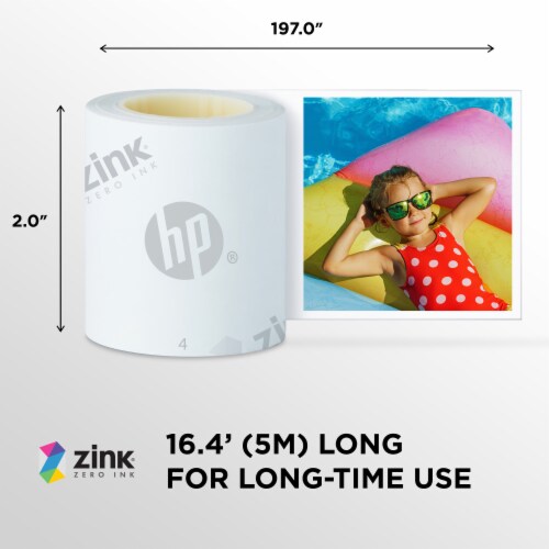 HP Sprocket Panorama 16.4' (5 Meter) Zink Paper Roll, Sticky Backed Photo Paper Roll, 1 - Foods Co. HP Sprocket Panorama 16.4' (5 Meter) Zink Paper Roll, Sticky Backed Photo Paper Roll, 1 - Foods Co.