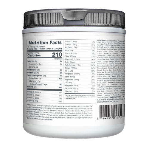 Essential 10 Meal Replacement Belgian Chocolate Plant Based Protein Perspective: back