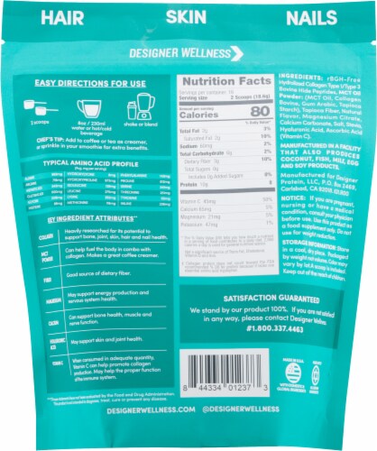 Designer Wellness French Vanilla Collagen® Powder Perspective: back