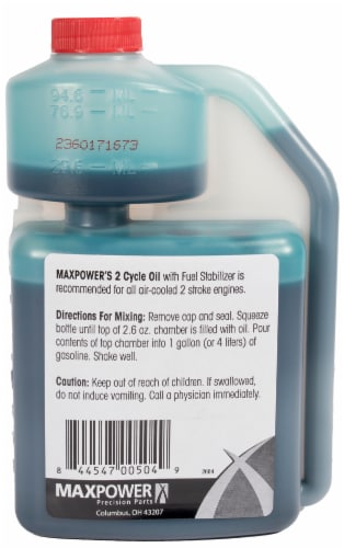 MaxPower Precision Parts 2-Cycle Multi-Ratio Oil Perspective: back