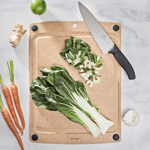 Epicurean 505181301003 All-In-One Cutting Board 17.5 inch x 13 inch - Natural Perspective: back