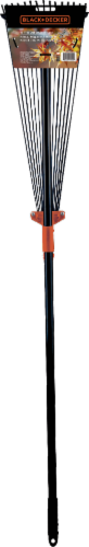BLACK + DECKER 15-Tine Expandable Steel Rake Perspective: back