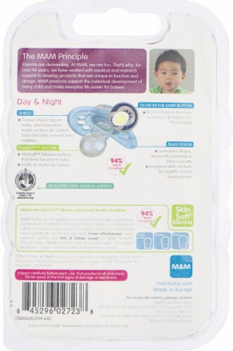 MAM Day & Night Glow in the Dark Pacifiers Perspective: back