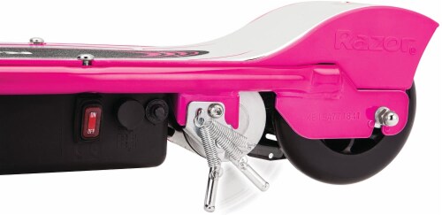 Razor® Pink E100 Electric Scooter Perspective: back