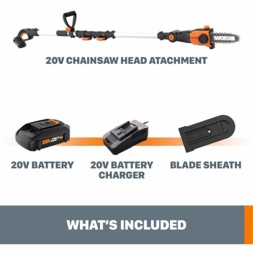 Worx battery pole saw online