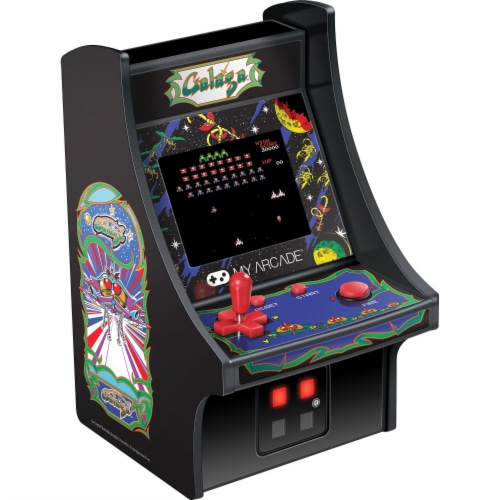 My Arcade Galaga Micro Player Black DRM3222 Perspective: back