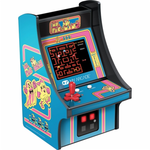 My Arcade Ms. Pac-man Micro Player Blue DRM3230 Perspective: back