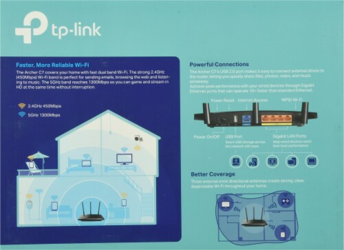 TP-Link Archer Wi-Fi Router Perspective: back