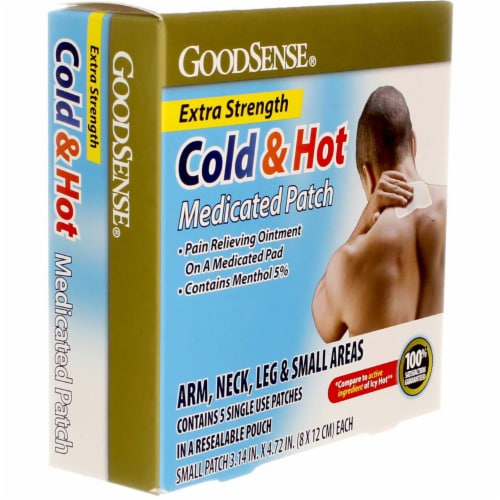 GoodSense Cold & Hot Medicated Patch, 5 Ct Perspective: back