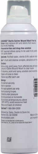 GoodSense® Sterile Saline Wound Wash First Aid Cleanser Perspective: back