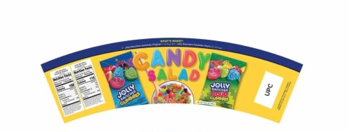 Jolly Rancher Sour & Original Gummies Candy Salad Bucket Perspective: back