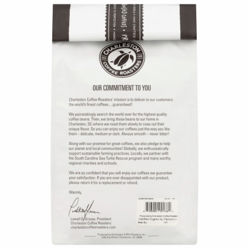 Charleston Coffee Roasters Breakfast Blend Coffee Perspective: back