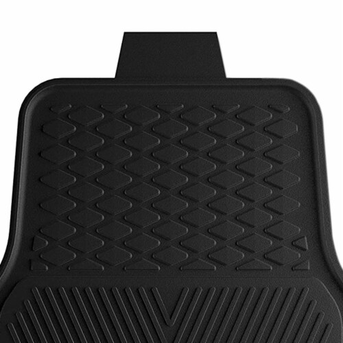 Fanmats 27x17in Vinyl Front Car Floor Mat 2 Piece Set, NFL Los Angeles Chargers Perspective: back