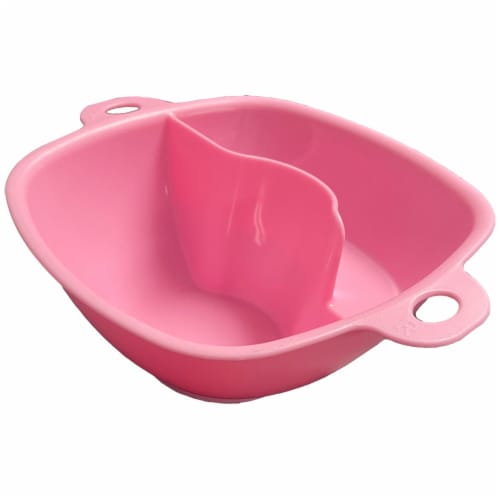 My Buddy Bowl- Perfect Chips Dip Always Crisp 2 separate compartments Wet And Dry Foods Perspective: back