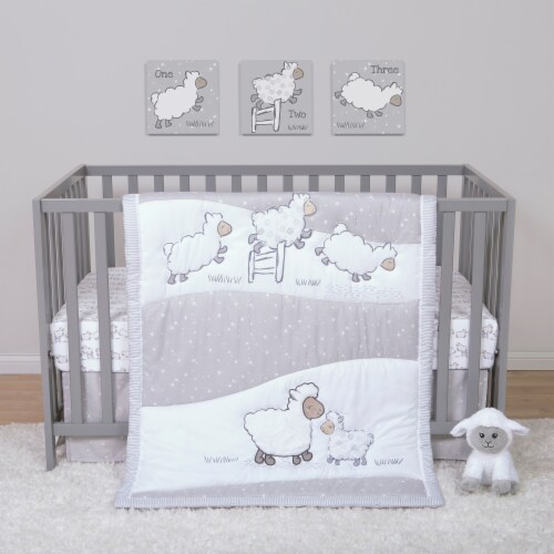Sammy & Lou Sleepy Sheep Crib Bedding Set Perspective: back