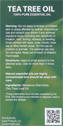 Provent Tea Tree Oil Perspective: back