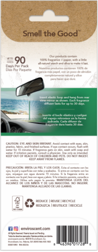 Enviroscent Island Oasis Auto Stick Air Freshener - Green Perspective: back