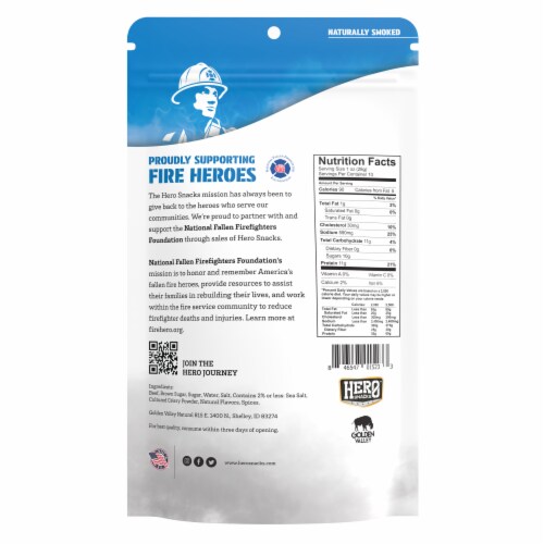 Hero™ Classic Blend Beef Jerky Perspective: back