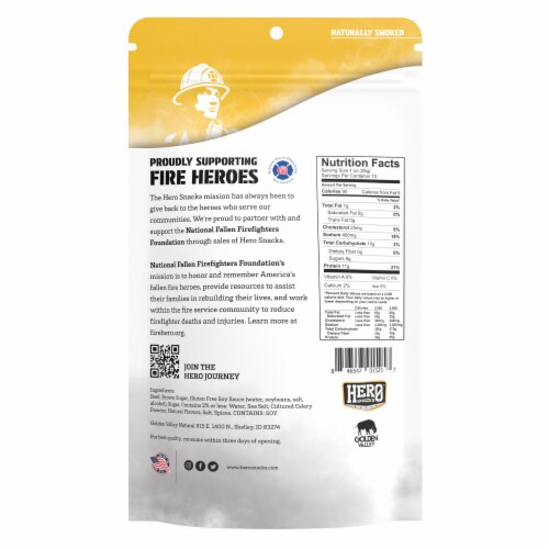 Hero™ Teriyaki Beef Jerky Perspective: back