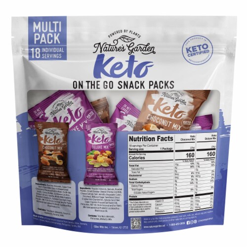 Nature's Garden - Keto On The Go Snack Packs - 18-Pack (1 oz. Bags) Perspective: back