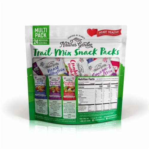 Nature's Garden - Healthy Trail Mix Snack Packs - 1.2 oz. (48-Pack) Perspective: back