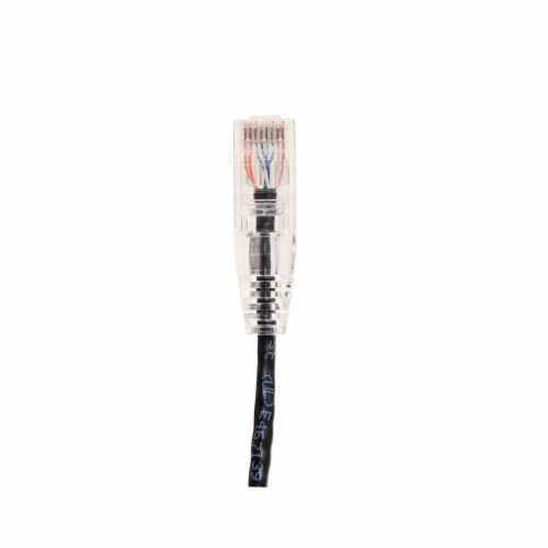 Snagless/Molded Boot 15 Foot Color:Black SONOVIN Cat6a Black Slim Ethernet Patch Cable 