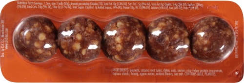 Circ Bites Honey Peanut Oat High Protein Energy Bar Perspective: back