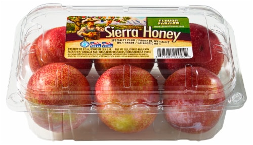 Sierra Honey Plum 10/1 LB. Clam Shell Perspective: back
