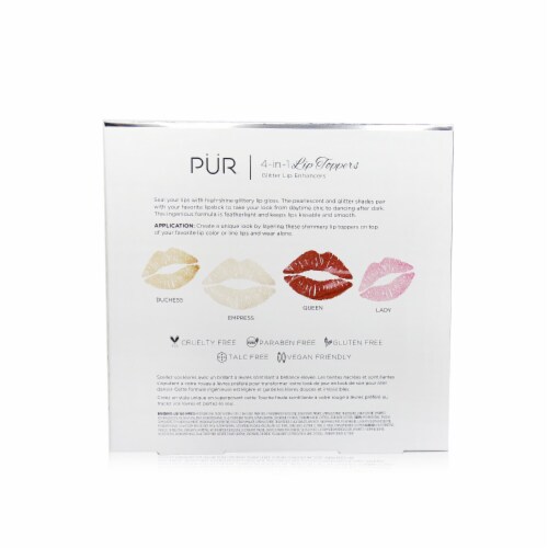 PUR (PurMinerals) 4 In 1 Lip Toppers Glitter Lip Enhancer Kit (4x Lip Topper) 40ml/1.32oz Perspective: back