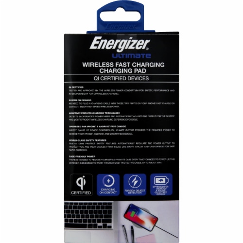 Energizer® Ultimate Wireless Fast Charging Charging Pad Perspective: back