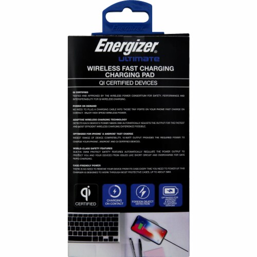 Energizer® Ultimate Wireless Fast Charging Charging Pad Perspective: back