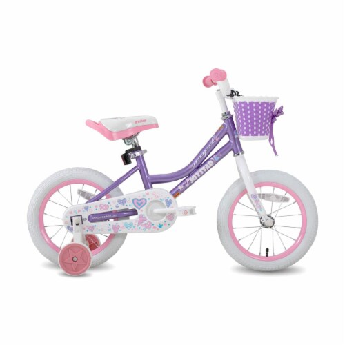 Joystar Angel Girls 16 In Kids Bike w Training Wheels Ages 4 7 Pink Purple 1 Piece Fry s Food Stores