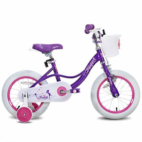 Purple bike sales with training wheels