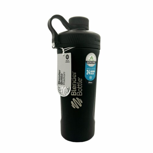 BlenderBottle® Radian™ Stainless Steel Bottle - Black Perspective: back