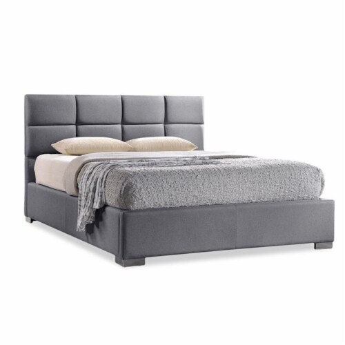 Baxton Studio Sophie Modern and Contemporary Grey Fabric Upholstered Queen Size Platform Bed Baxton Studio Sophie Modern and Contemporary Grey Fabric Upholstered Queen Size Platform Bed