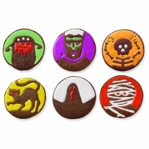 Tovolo Spooky Monster Scary Halloween Cookie Cutters, Set of 6 Perspective: back