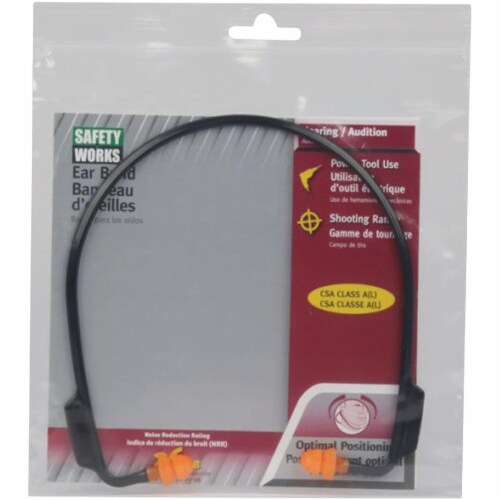 Safety Works Banded Gel NRR 23dB Ear Plugs SWX00271 Perspective: back