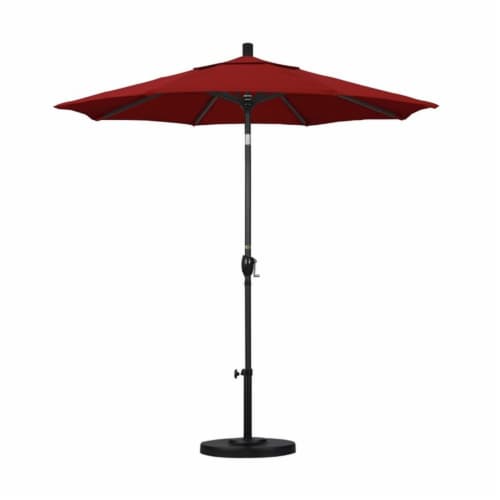 7.5' Patio Umbrella in Jockey Red - California Umbrella Perspective: back