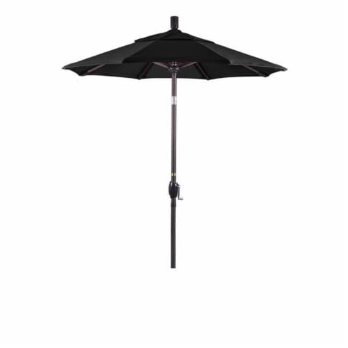 6' Patio Umbrella in Black - California Umbrella Perspective: back