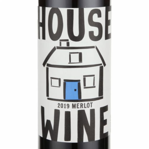 House Wine Merlot Washington Red Wine Perspective: back