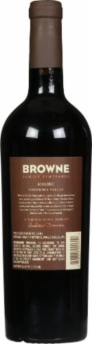 Browne Family Vineyards Malbec Perspective: back