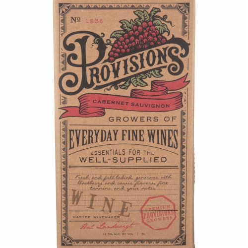 Provisions Cabernet Sauvignon Chilean Red Wine Perspective: back