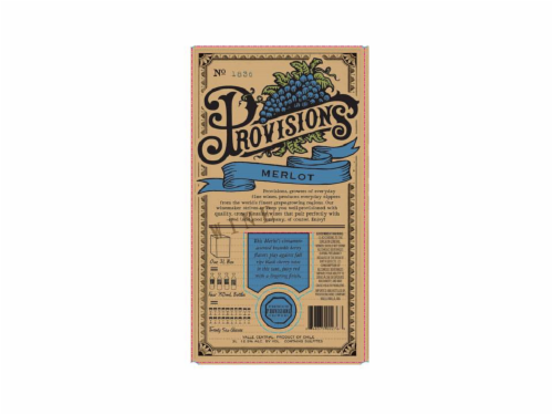 Provisions Merlot Perspective: back