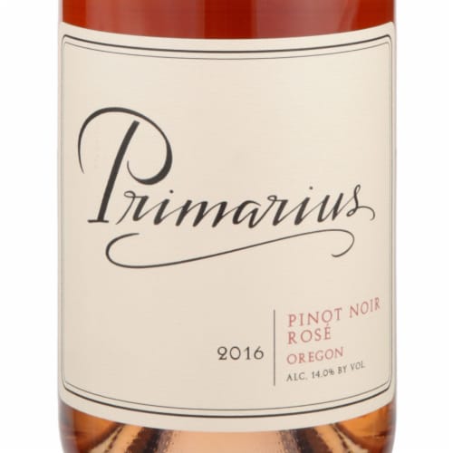 Primarius Pinot Noir Oregon Rose Wine Perspective: back