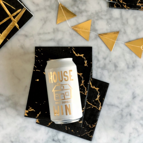 House Wine Brut Bubbles Sparkling Wine Perspective: back